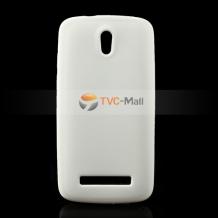 Силиконов калъф / гръб / ТПУ за HTC Desire 500 - бял