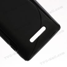 Силиконов калъф ТПУ S-Line за Sony Xperia E Dual C1605 - черен