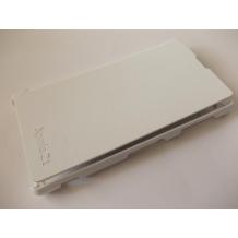 Кожен калъф Flip Cover тип тефтер за Sony Xperia Z1 L39h - бял