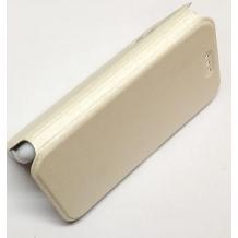 Кожен калъф Flip тефтер Flexi със стойка за Apple iPhone 6 Plus 5.5'' - златист