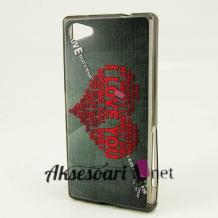 Силиконов калъф / гръб / TPU за Huawei Ascend Y6 / Huawei Y6 - сив / червено сърце / Love You