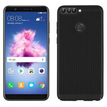 Луксозен твърд гръб за Huawei Y7 Prime 2018 - черен / Grid