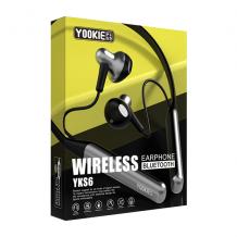 Стерео Bluetooth / Wireless Neckband слушалки Yookie SPORT YKS6 - черни