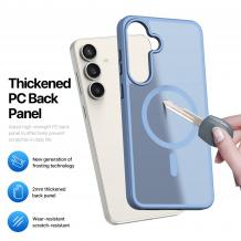 Луксозен гръб / кейс / Matte Case с безжично зареждане MagSafe за Samsung Galaxy S25 FE - светлосин