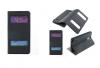Кожен калъф Flip Cover S-View тип тефтер Puloka SS Case за Samsung Galaxy Note 4 N910 / Samsung Note 4 - черен със стойка