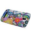 Заден предпазен твърд гръб / капак / за HTC Desire 500 - Colorful Pattern / Цветен