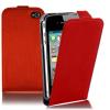 Луксозен калъф Flip тефтер за Apple iPhone 4 4S - червен