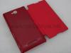 Калъф Flip тефтер за Sony Xperia C - червен