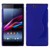 Силиконов калъф / гръб / TPU S-Line за Sony Xperia Z Ultra XL39h - тъмно син