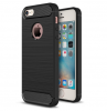 Силиконов калъф / гръб / TPU за Apple iPhone 5 / iPhone 5S / iPhone SE - черен / carbon