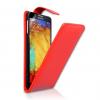 Кожен калъф Flip тефтер за Samsung Galaxy Note 3 N9005 - червен