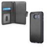 Кожен калъф тип портмоне 2in1 за Samsung G900 Galaxy S5 / Galaxy S5 Neo G903 - черен