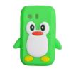 Силиконов калъф / гръб / ТПУ 3D за Samsung Galaxy Y S5360 - Penguin / зелен