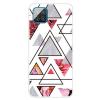 Луксозен силиконов калъф / гръб / TPU Marble за Apple iPhone 12 / 12 Pro 6.1'' - бял с розови цветя / Cosmo