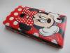 Кожен калъф Flip тефтер за Nokia Lumia 520 / Nokia Lumia 525 - Minnie Mouse / Мини Маус / червен