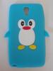 Силиконов калъф / гръб / TPU 3D за Samsung Galaxy Note 3 Neo N7505 - Penguin / пингвин / син