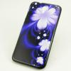 Силиконов калъф / гръб / TPU за Samsung Galaxy S4 Mini I9190 / I9192 / I9195 - черен / лилави цветя