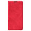 Луксозен кожен тефтер с магнитен капак за Huawei P60 Pro - червен