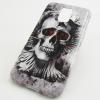 Силиконов калъф / гръб / TPU за Samsung Galaxy S5 G900 - Skull / сив