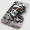 Силиконов калъф / гръб / TPU за Samsung Galaxy S5 G900 - Skull / сив