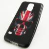 Силиконов калъф / гръб / TPU за Samsung Galaxy S5 G900 - Skull / British Flag