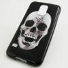 Силиконов калъф / гръб / TPU за Samsung Galaxy S5 G900 - Skull / черен