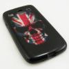 Силиконов калъф / гръб / TPU за Samsung Galaxy Core I8260 / I8262 - Skull / British Flag