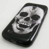 Силиконов калъф / гръб / TPU за Samsung Galaxy S4 Mini I9190 / I9192 / I9195 - Skull / черен