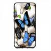 Луксозен силиконов калъф / гръб / TPU 3D за Huawei P20 - многоцветен / синя пеперуда