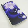 Силиконов калъф / гръб / TPU за Apple iPhone 6 4.7" - лилав / бели цветя