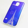 Силиконов калъф / гръб / TPU за Samsung Galaxy S5 G900 / Galaxy S5 Neo G903 - син / Paris