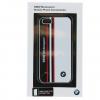 Оригинален кожен твърд гръб / капак / BMW Motorsport за Apple iPhone 6 4.7" - бяло / синьо