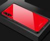 Луксозен стъклен твърд гръб за Huawei P30 - червен