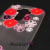 Ултра тънък силиконов калъф / гръб / Ultra Thin TPU за LG G4 Stylus - прозрачен / цветя с камъни