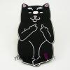 Силиконов калъф / гръб / TPU 3D за Samsung Galaxy A5 SM-A500F / Samsung A5 - Bad Cat / черен