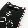 Силиконов калъф / гръб / TPU 3D за Samsung Galaxy A5 SM-A500F / Samsung A5 - Bad Cat / черен