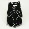 Силиконов калъф / гръб / TPU 3D за Samsung Galaxy S6 G920 - Bad Cat / черен