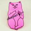 Силиконов калъф / гръб / TPU 3D за Apple iPhone 6 4.7" / iPhone 6S - Bad Cat / цикламен