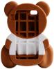 Силиконов калъф / гръб / TPU 3D Moschino Series за Apple iPhone 6 Plus / iPhone 6S Plus - Teddy Bear / кафяв