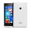 Силиконов калъф / гръб / TPU за Microsoft Lumia 435 - бял