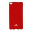 Луксозен силиконов калъф / гръб / TPU Mercury GOOSPERY Jelly Case за Huawei Ascend P8 / Huawei P8 - червен