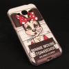Силиконов калъф / гръб / TPU за Samsung Galaxy J1 2016 J120 - бял / Minnie Mouse