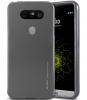 Луксозен силиконов калъф / гръб / TPU MERCURY i-Jelly Case Metallic Finish за LG G5 - тъмно сив