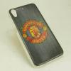 Силиконов калъф / гръб / TPU за HTC Desire 825 - Manchester United / сив