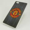 Силиконов калъф / гръб / TPU за Huawei Ascend P8 Lite / Huawei P8 Lite - Manchester United / сив