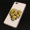 Силиконов калъф / гръб / TPU за Huawei Ascend P8 Lite / Huawei P8 Lite - бял / Миньони / Minions