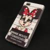 Силиконов калъф / гръб / TPU за Huawei Ascend P8 Lite / Huawei P8 Lite - бял / Minnie Mouse