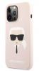 Оригинален силиконов гръб Karl Lagerfeld за Apple iPhone 13 6.1" - розов / Karl Head