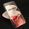 Ултра тънък силиконов калъф / гръб / TPU Ultra Thin за Samsung Galaxy S7 G930 - прозрачен / Angry Birds / Red