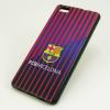 Силиконов калъф / гръб / TPU за Huawei Ascend P8 Lite / Huawei P8 Lite - синьо и червено райе / FC Barcelona